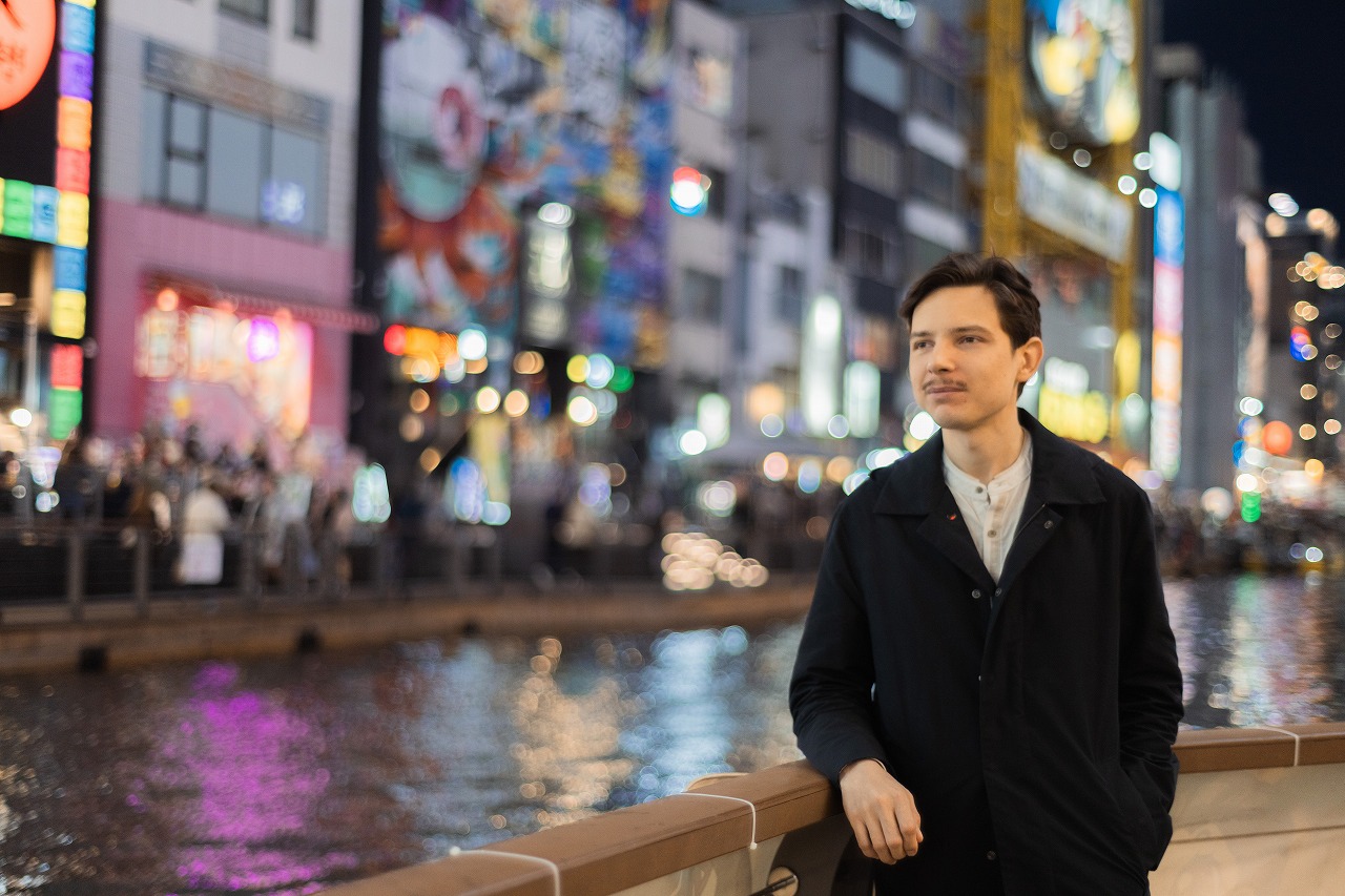 Dotonbori night portrait