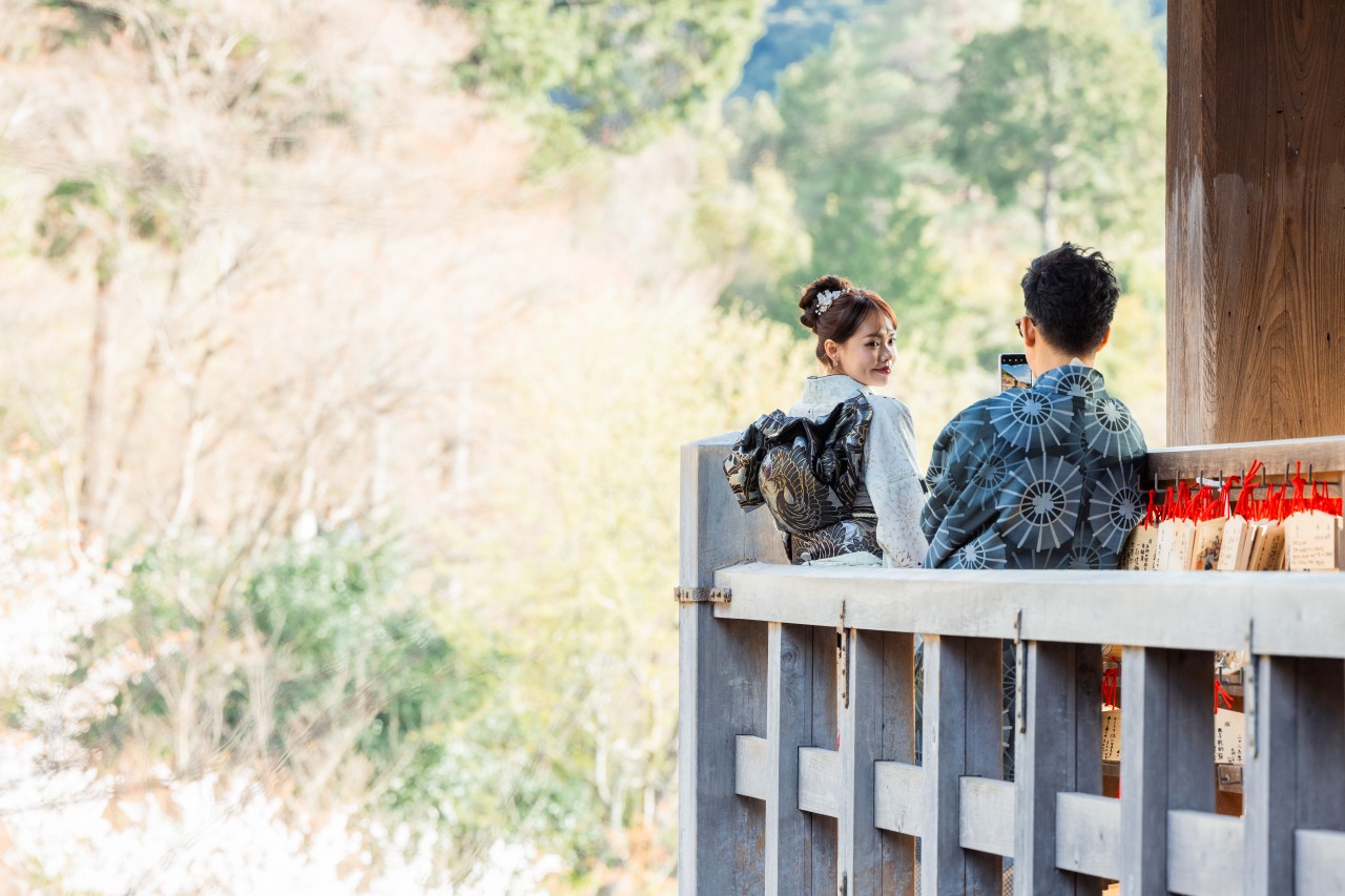 Kyoto photoshooting at kiyomizu-temple(couple)