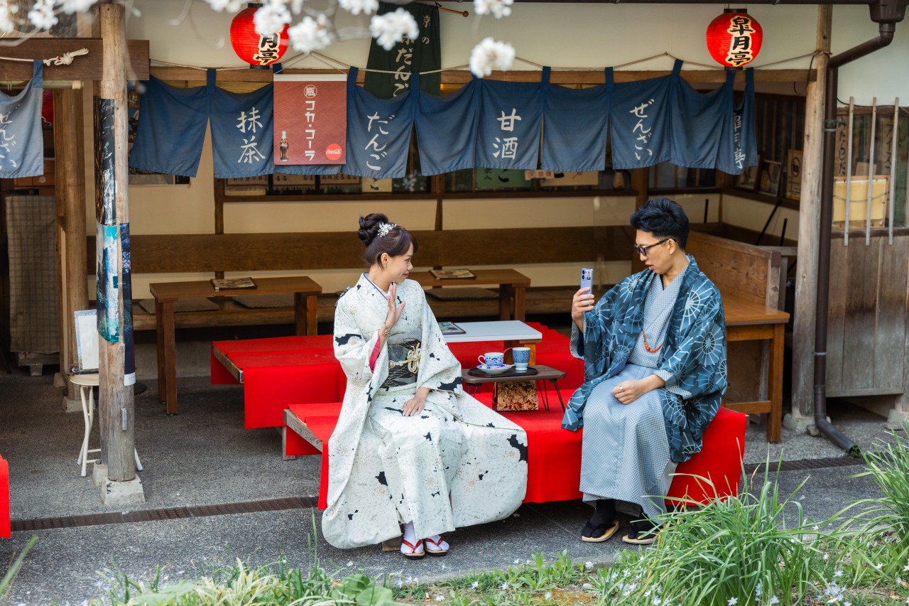Kyoto photoshooting at kiyomizu-temple(Cha-ya)