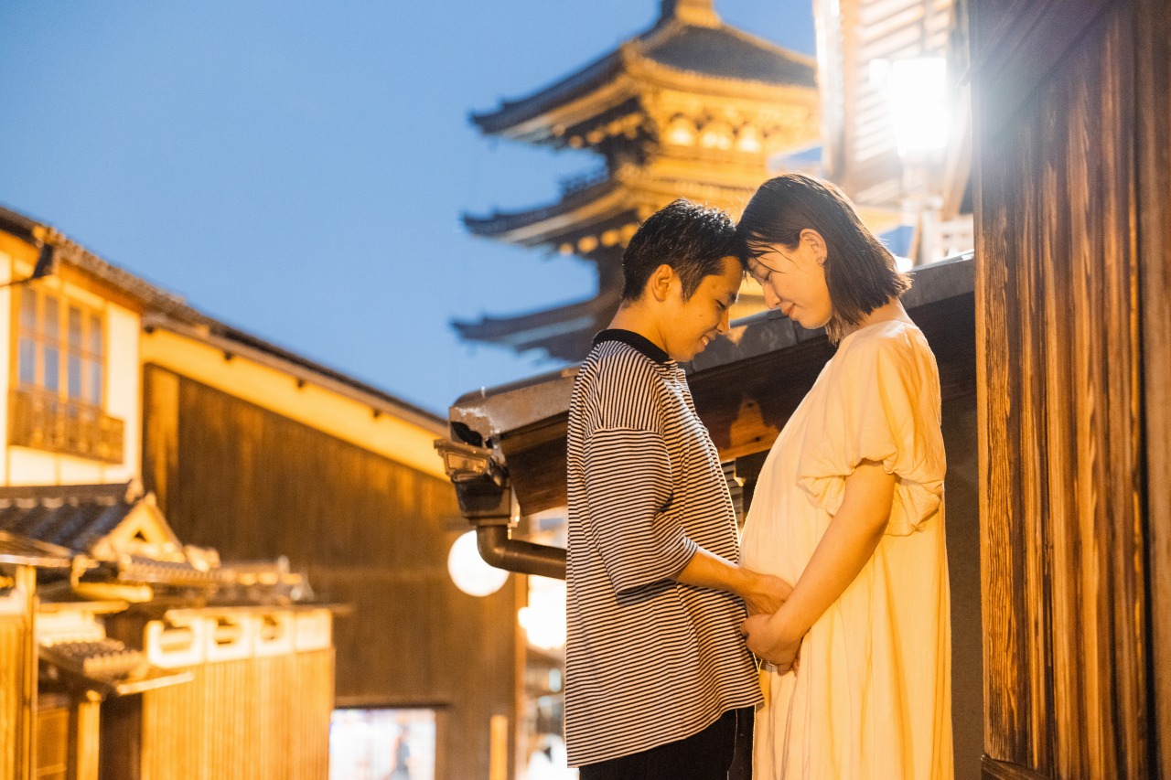 Kyoto photoshooting at Yasaka(night)