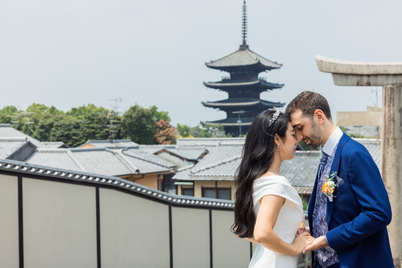 Kyoto wedding photoshooting at Yasaka