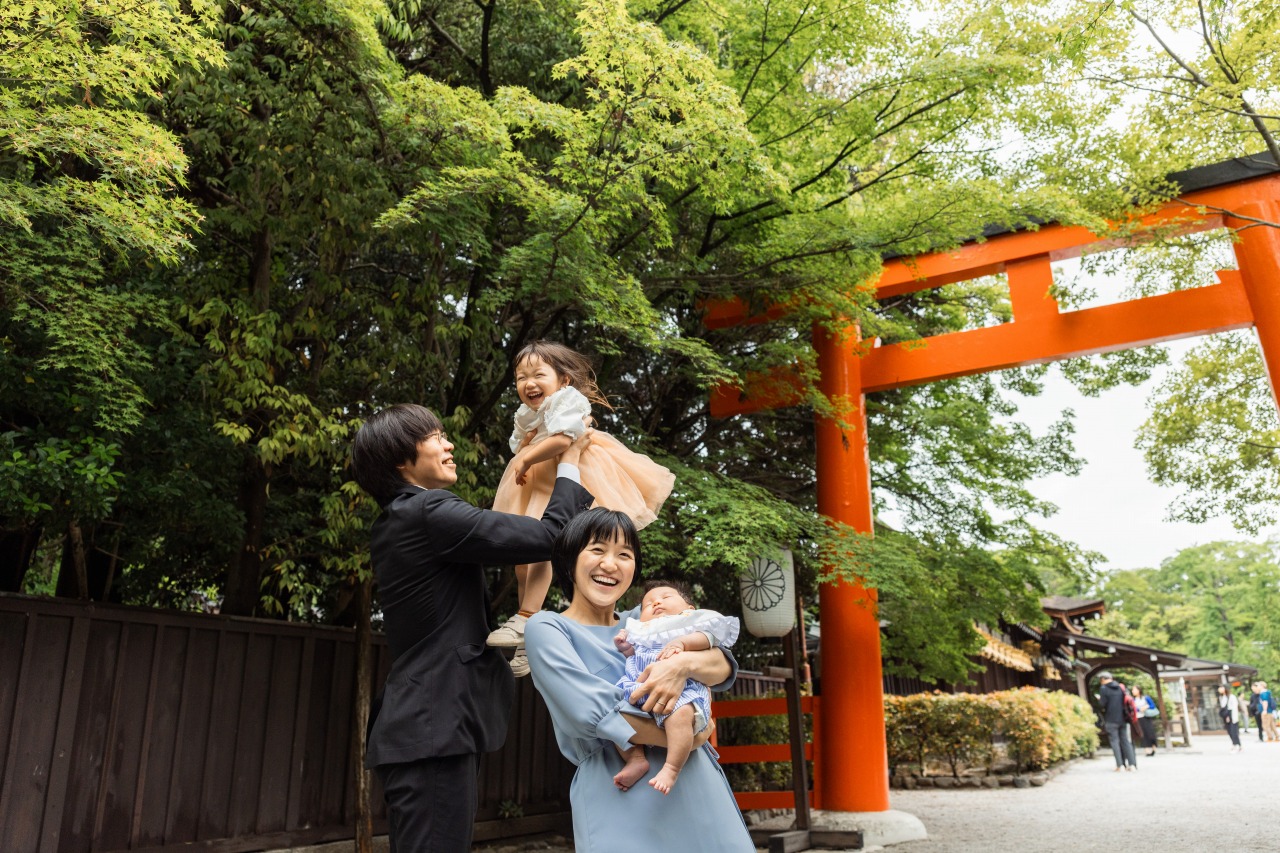 下鴨神社のお宮参り写真14