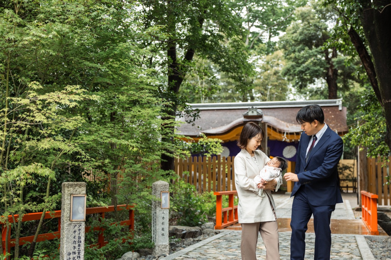 下鴨神社でのお宮参り写真16