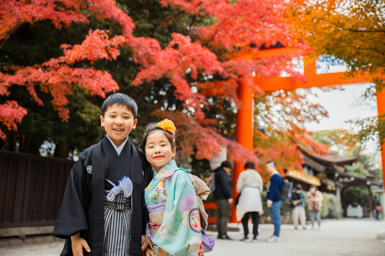 下鴨神社での七五三写真11