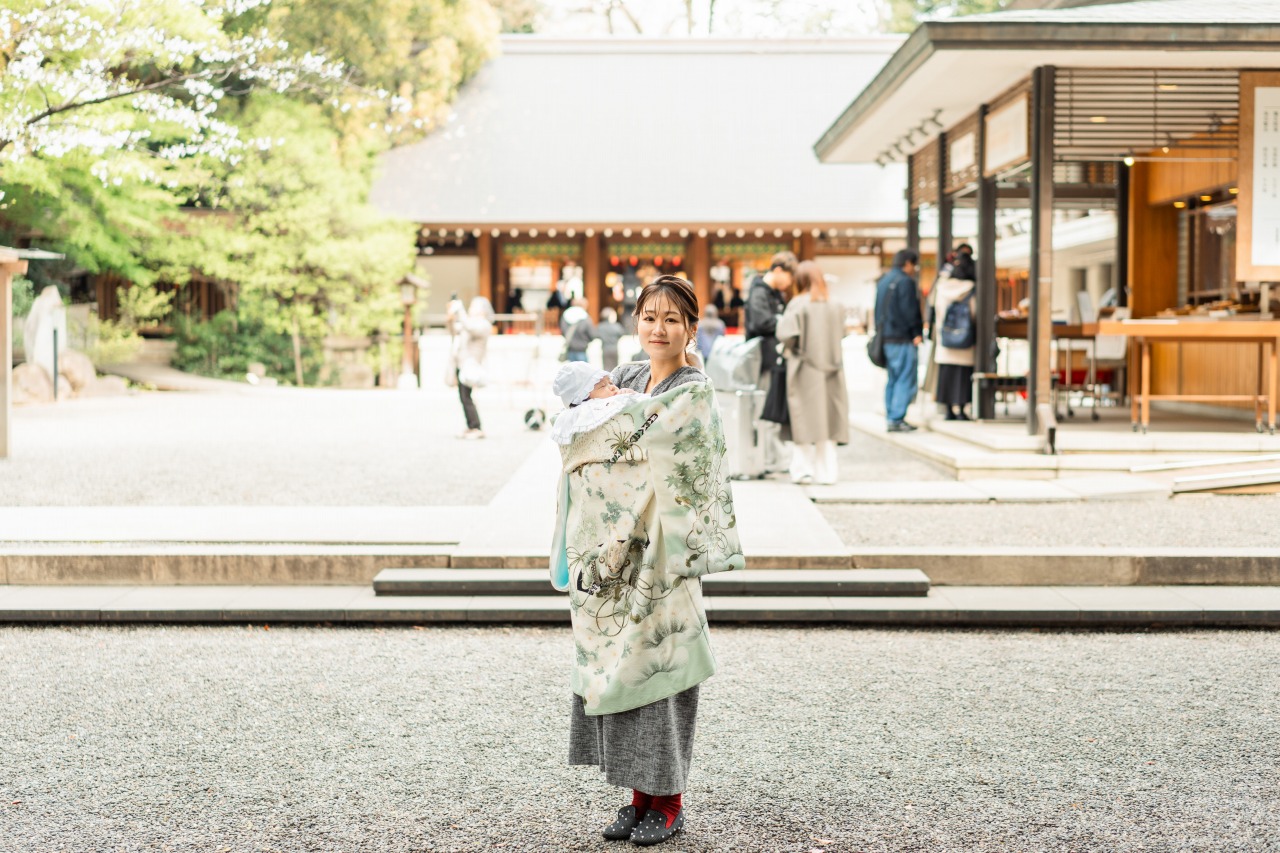 乃木神社でのお宮参り写真05