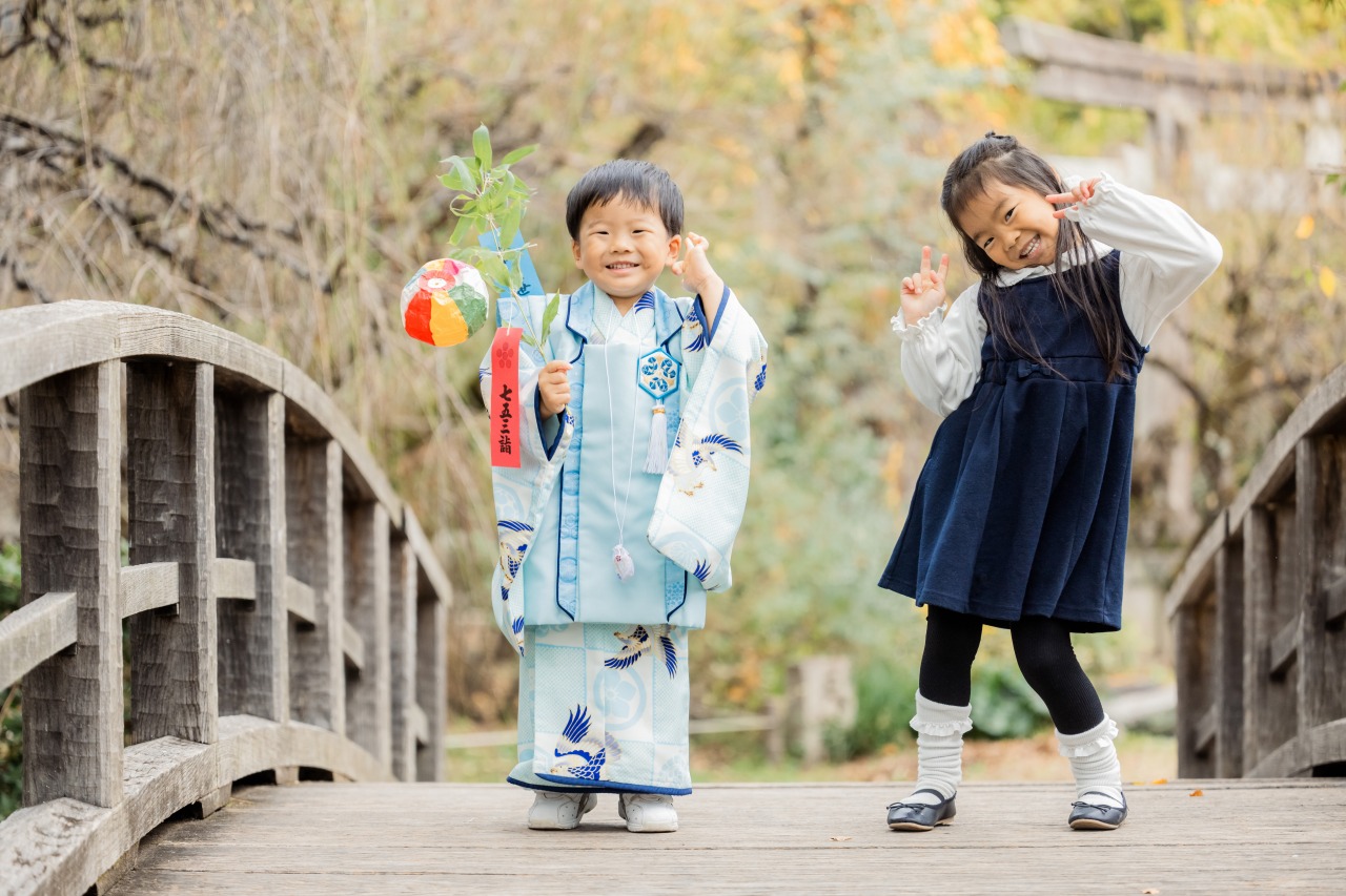 京都の神社での七五三写真08