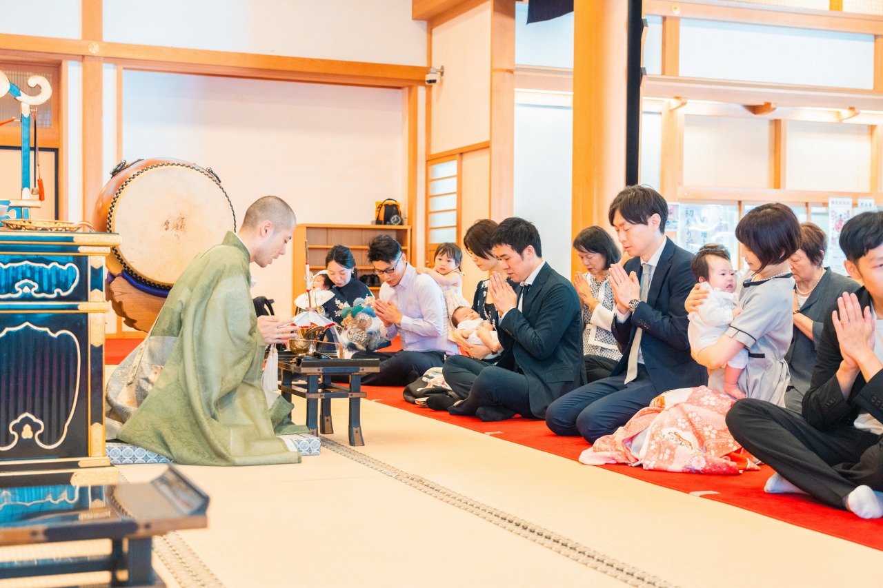 東京の神社でのお宮参り写真27
