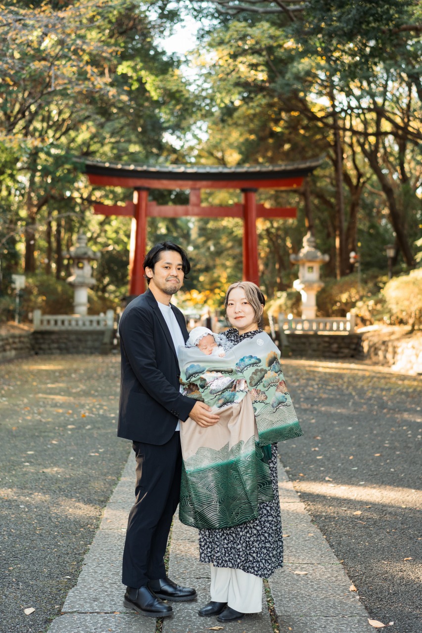 大宮八幡宮でのお宮参り写真07
