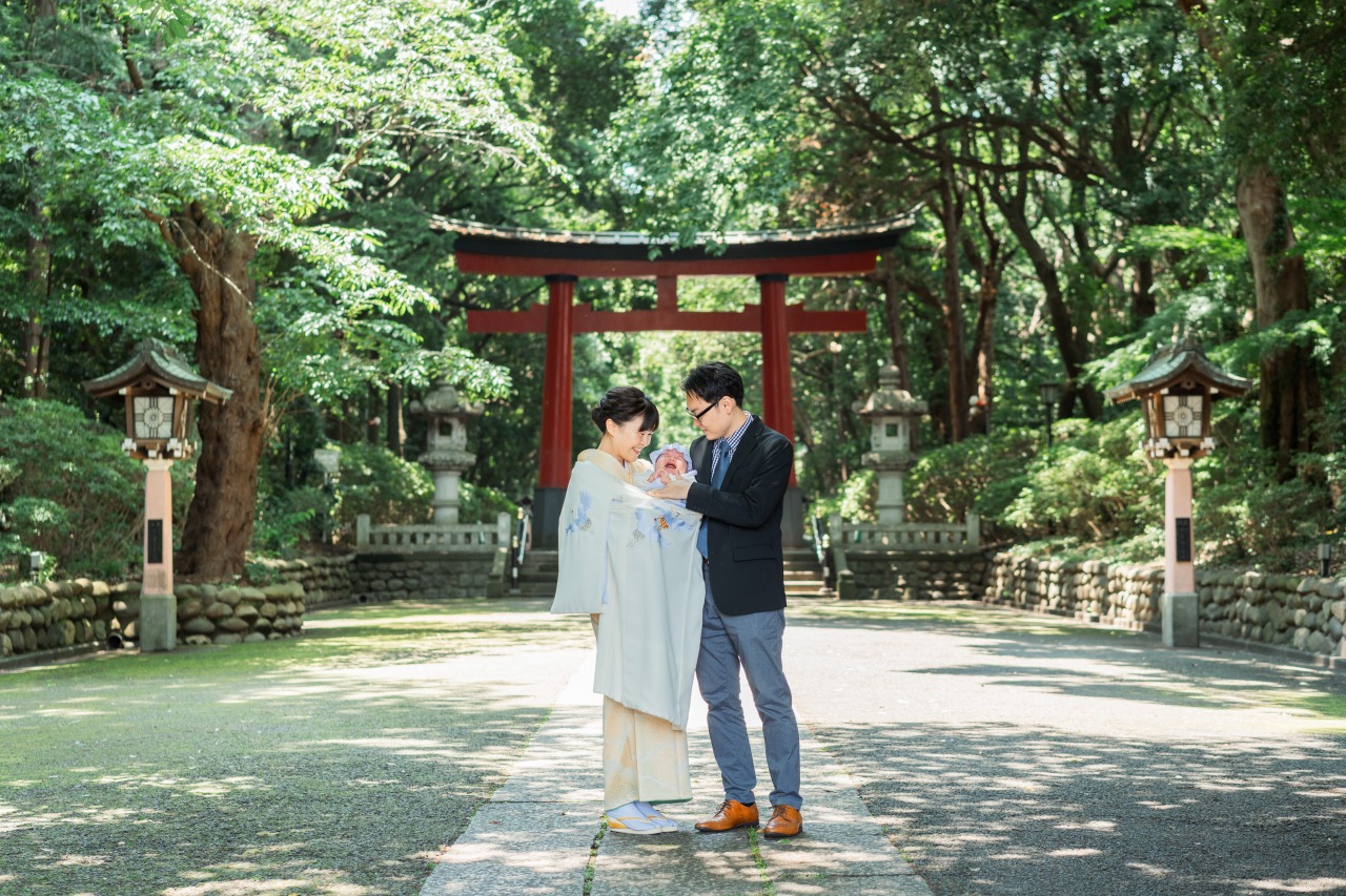 大宮八幡宮でのお宮参り写真10