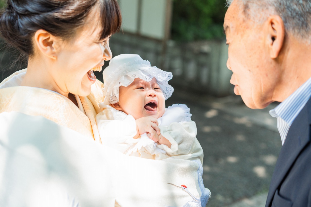 大宮八幡宮でのお宮参り写真11