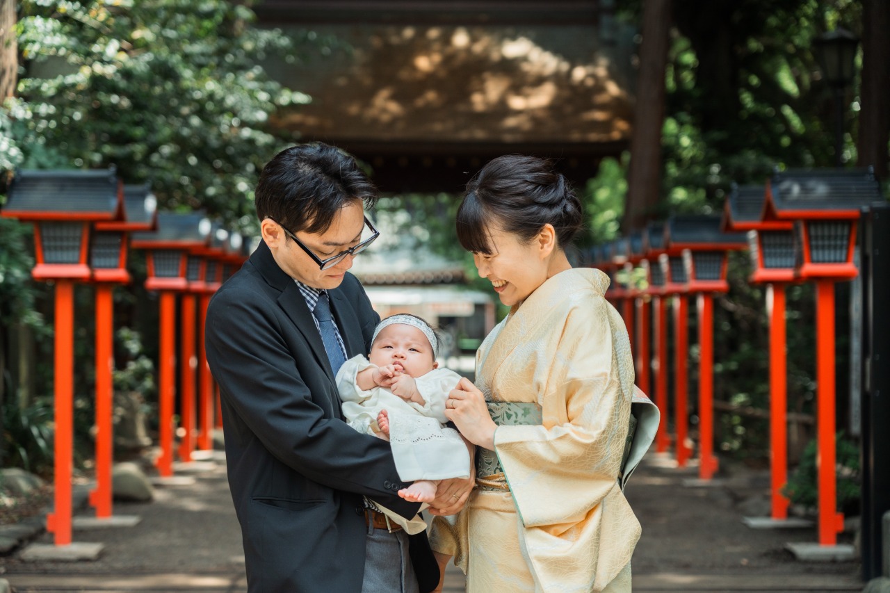 大宮八幡宮でのお宮参り写真12