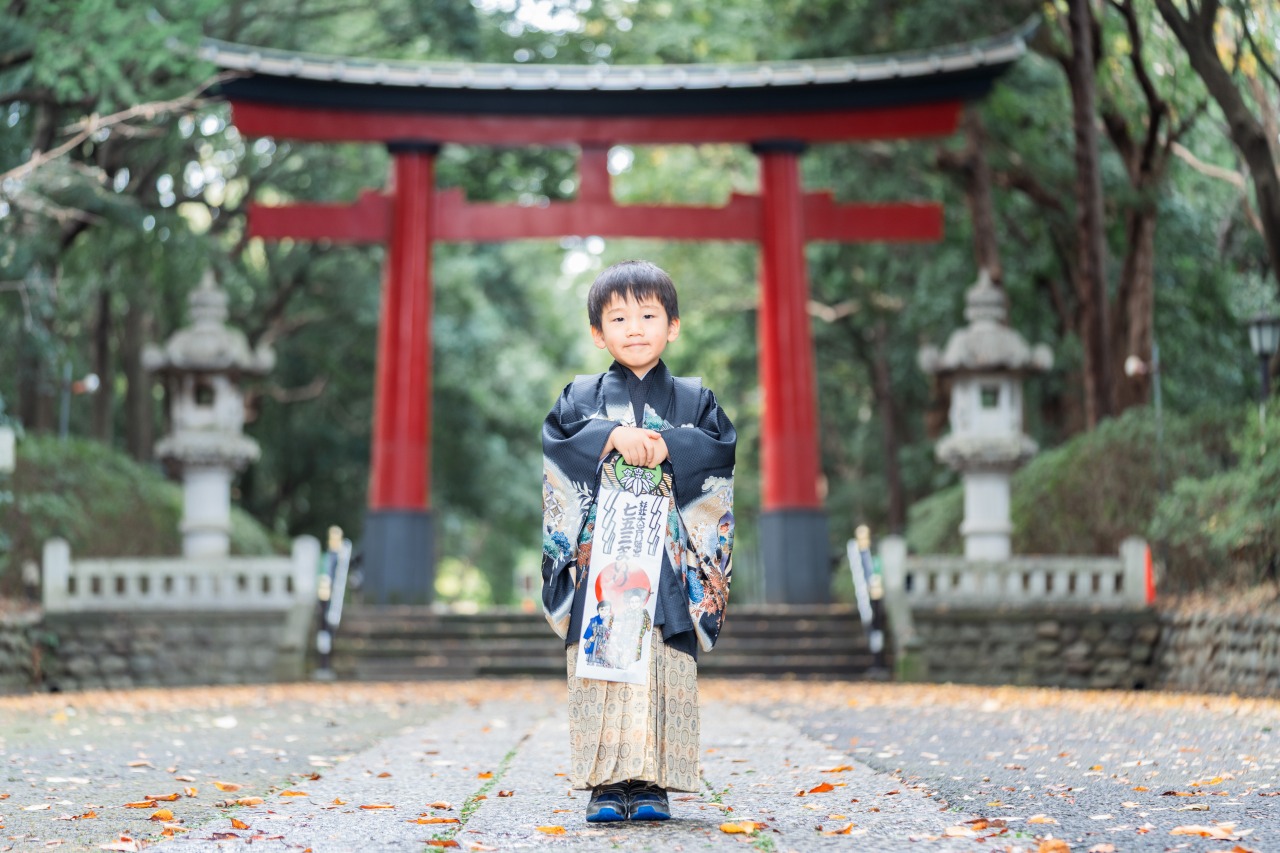 大宮八幡宮での七五三写真