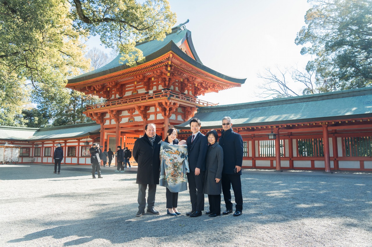 大宮氷川神社でのお宮参り写真06