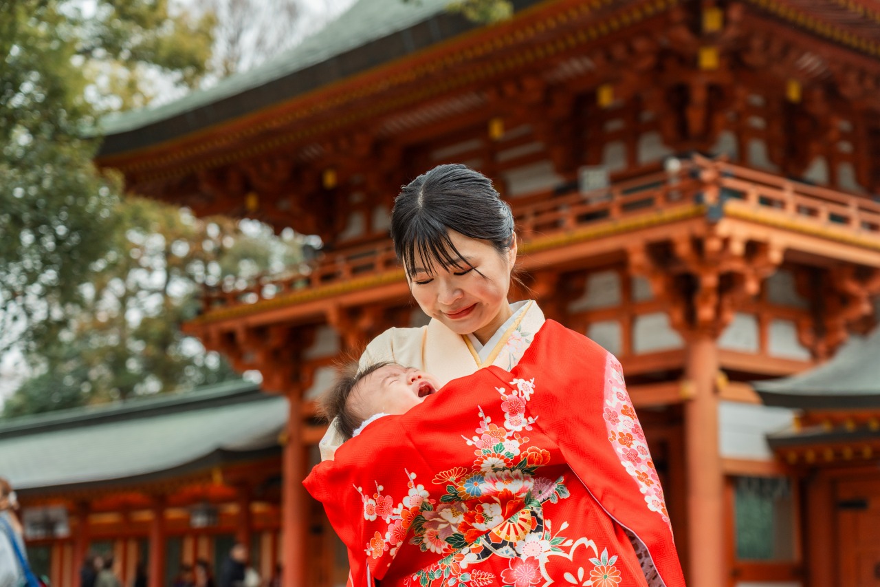 大宮氷川神社でのお宮参り写真07