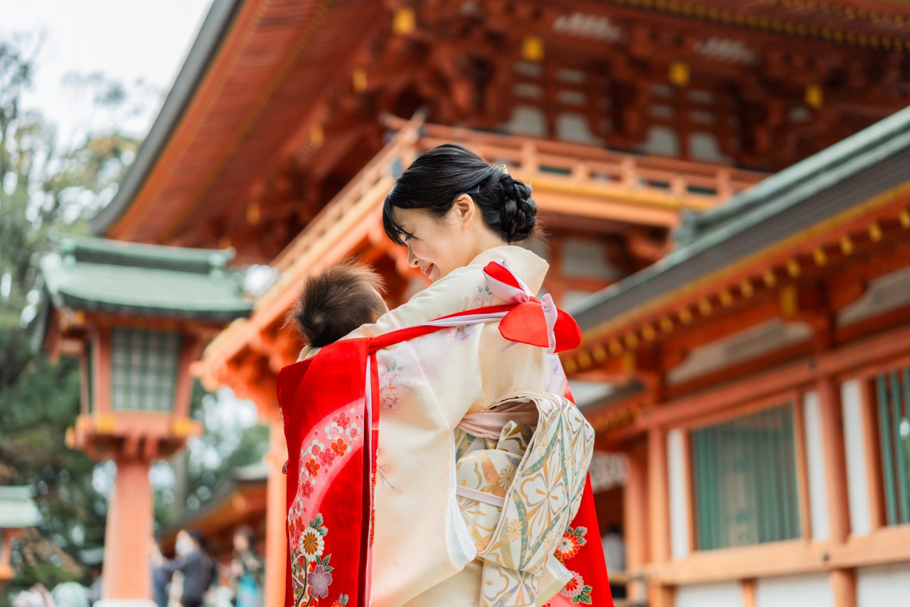大宮氷川神社でのお宮参り写真05