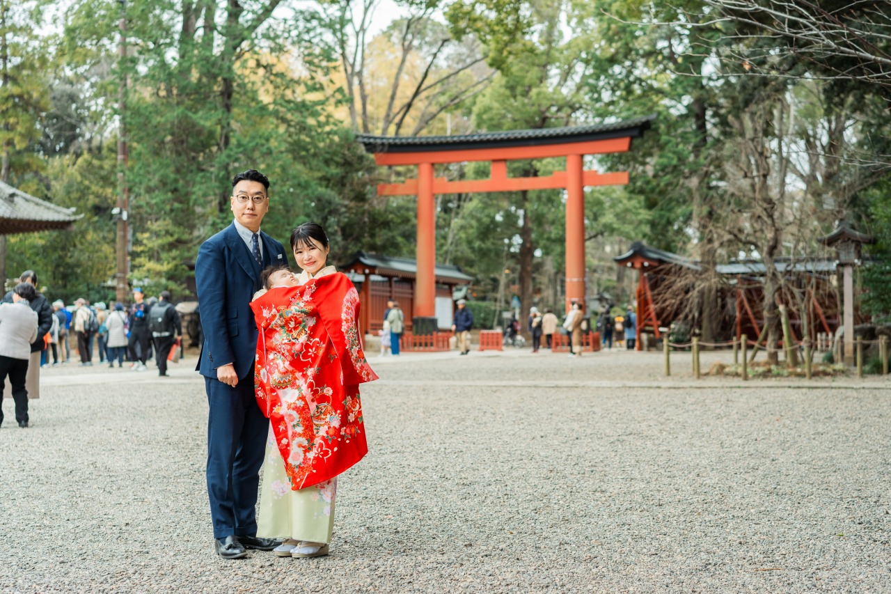大宮氷川神社でのお宮参り写真11