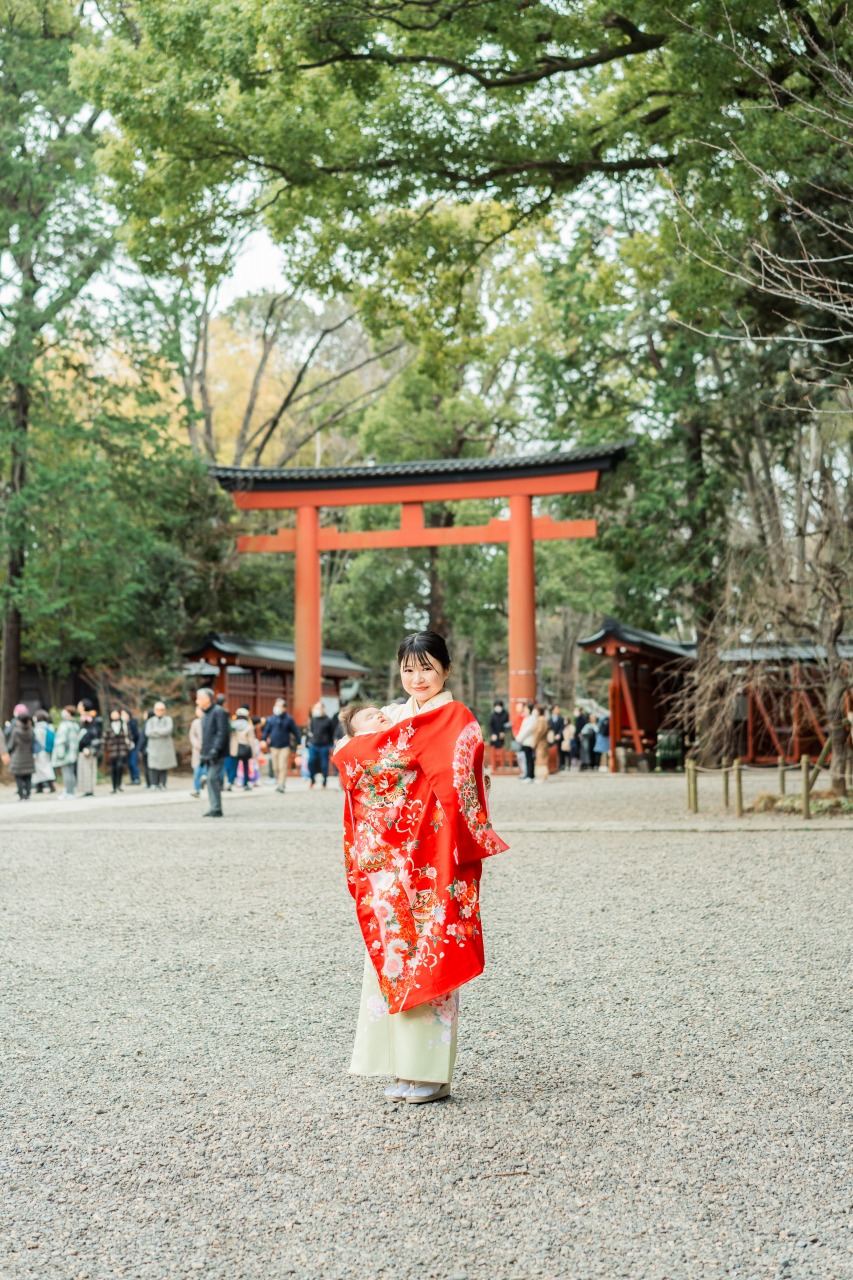 大宮氷川神社でのお宮参り写真12