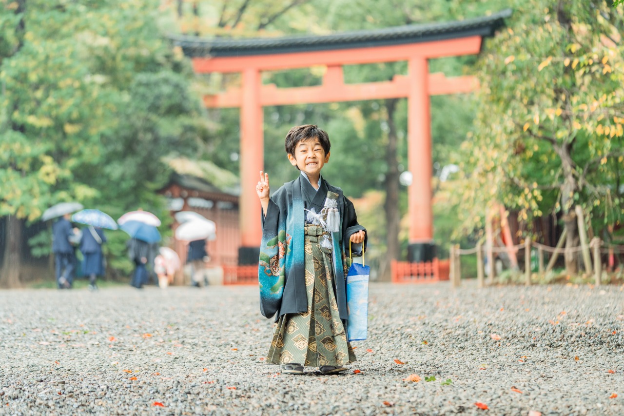 埼玉の神社での七五三写真(大宮氷川神社)