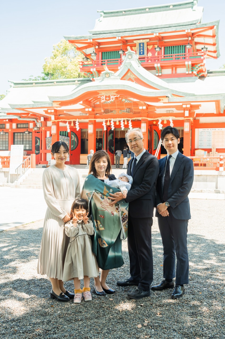 富岡八幡宮でのお宮参り写真07
