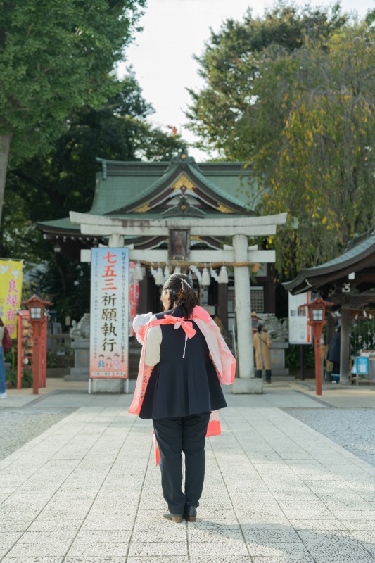 川越八幡宮でのお宮参り写真04