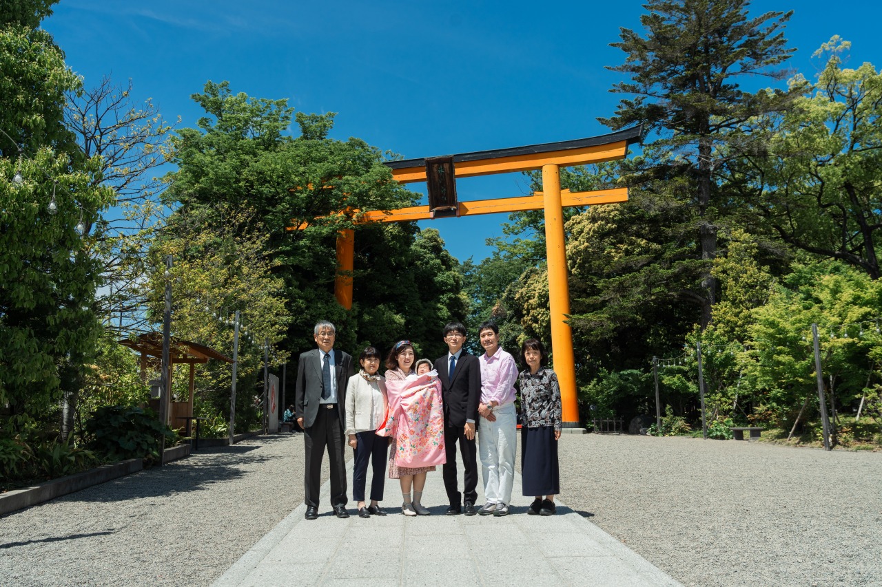 川越氷川神社でのお宮参り写真10