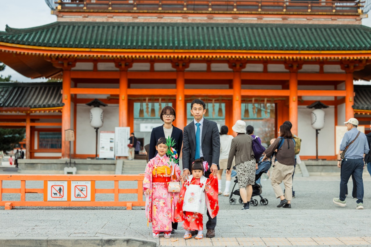 平安神宮での七五三写真03
