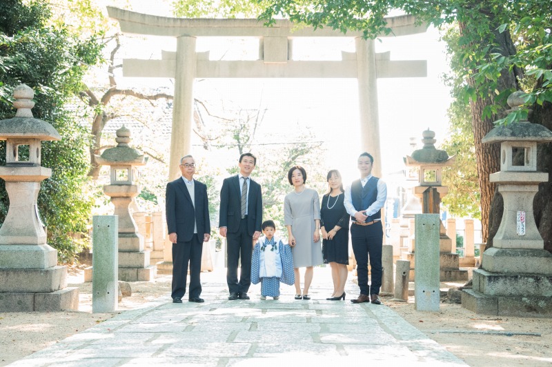 弓弦羽神社 七五三 写真