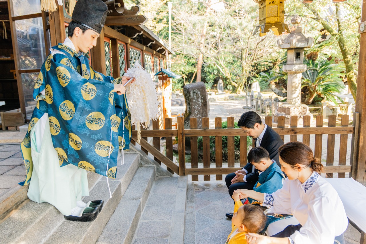 京都の神社での七五三写真19