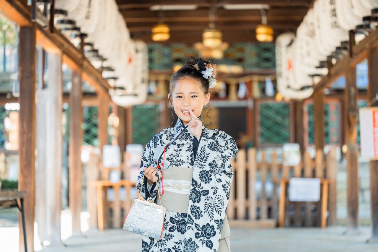 京都の神社での七五三写真20