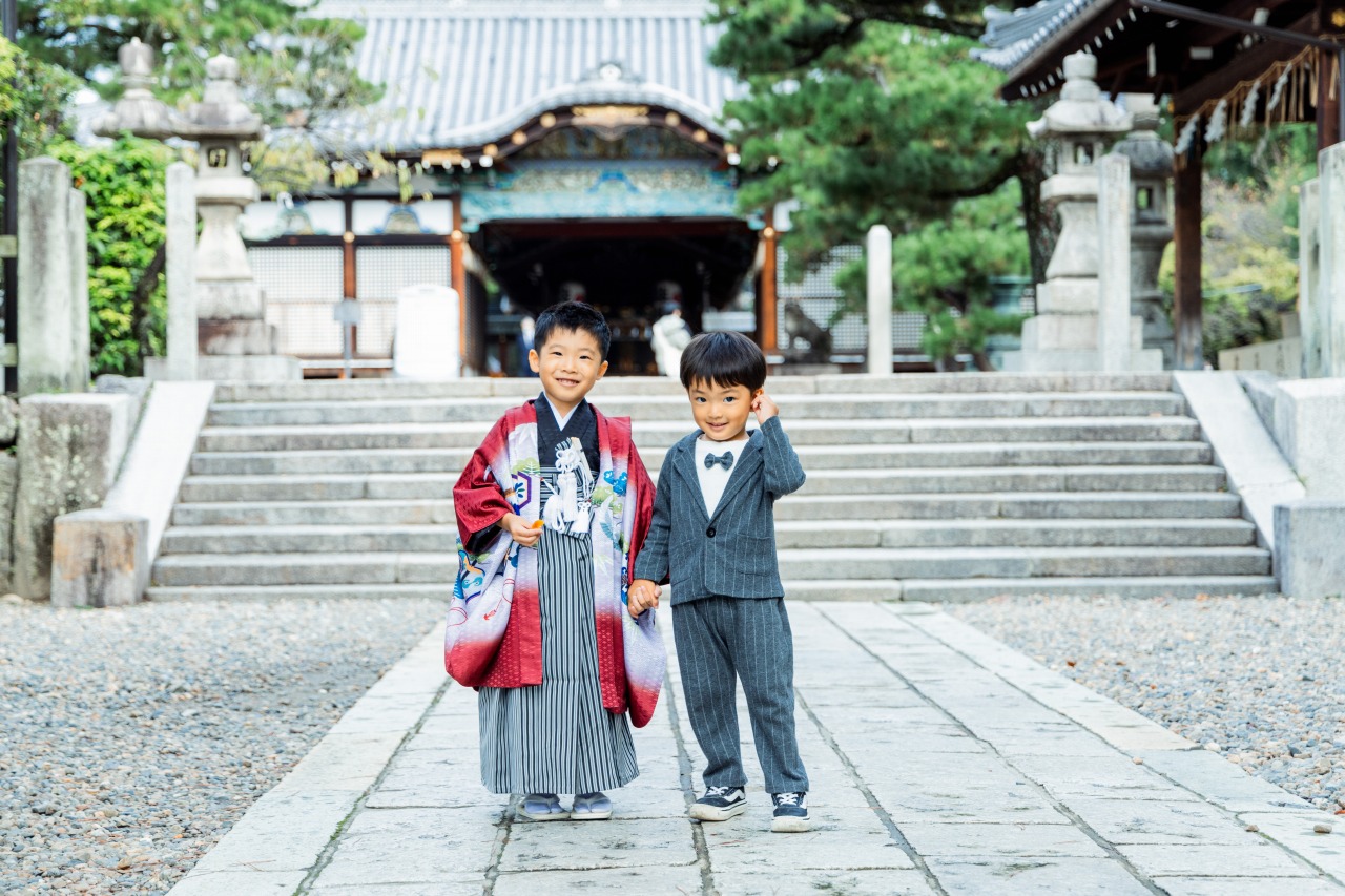 御香宮神社での七五三写真