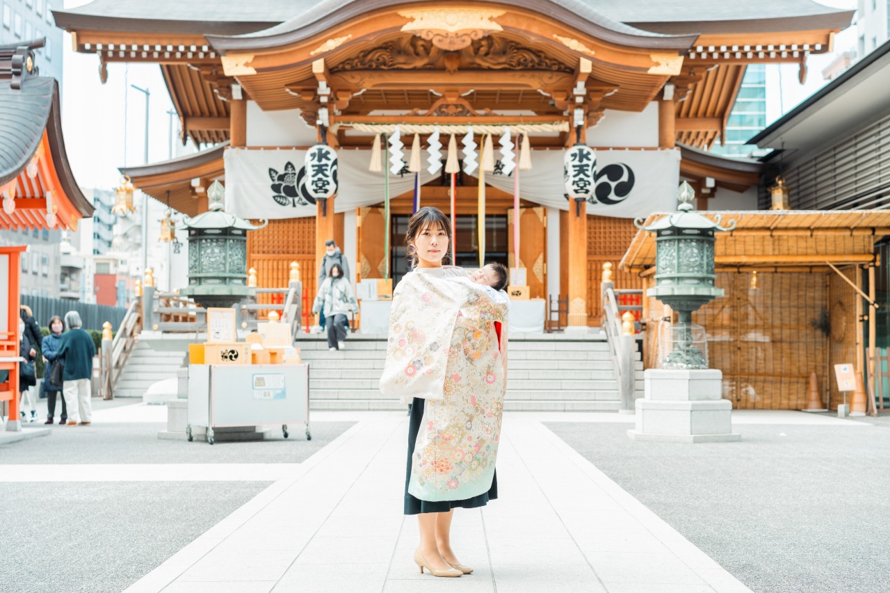 水天宮 お宮参り写真 作例