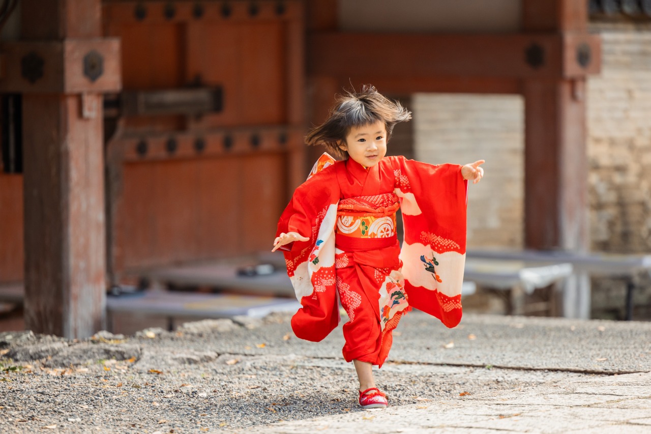 京都の神社での七五三写真34