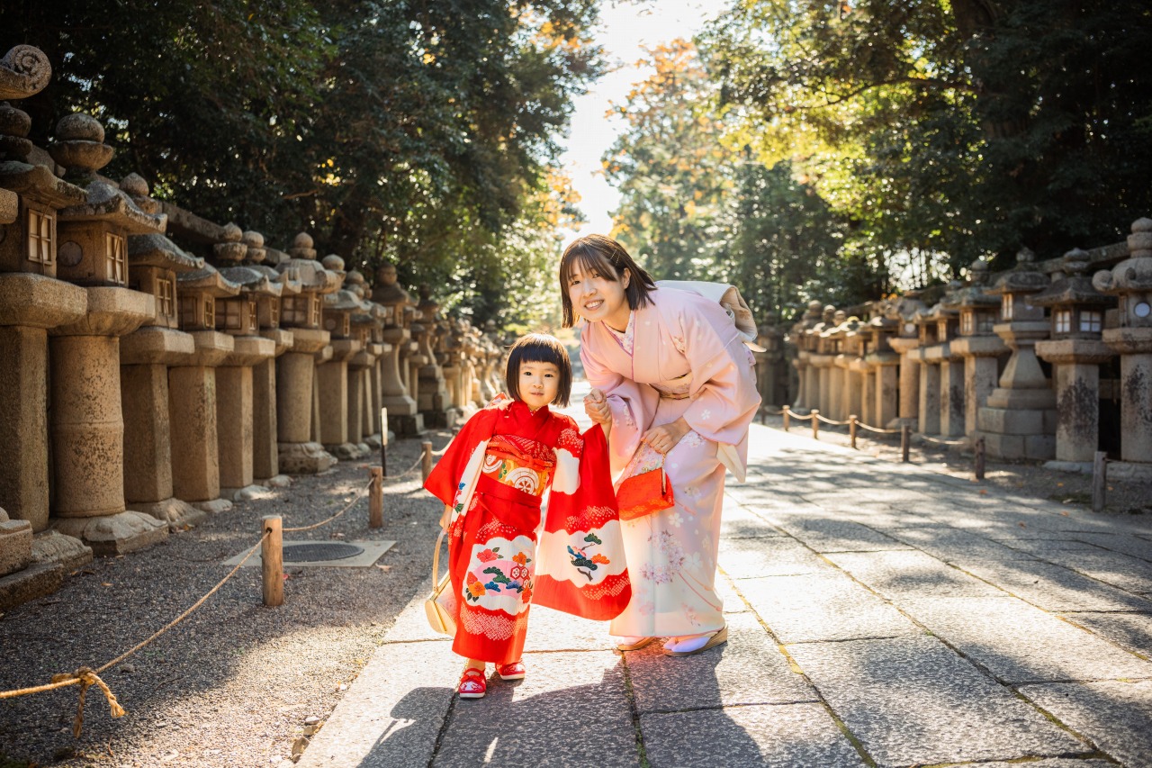 京都の神社での七五三写真27