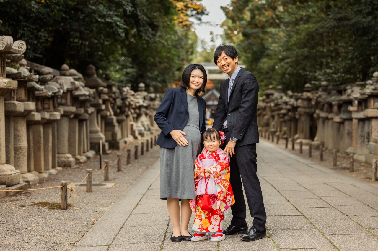 石清水八幡宮での七五三写真13