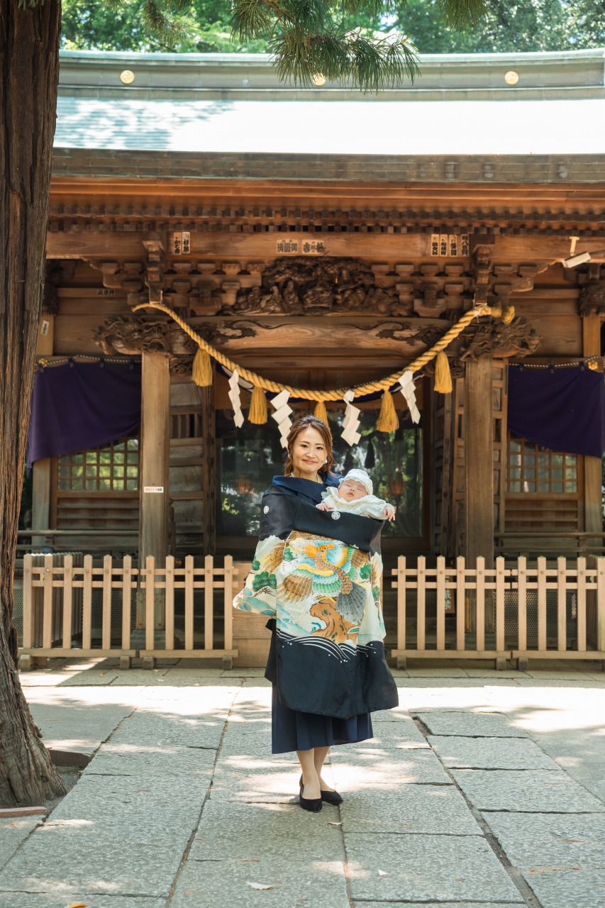 碑文谷八幡宮でのお宮参り写真05