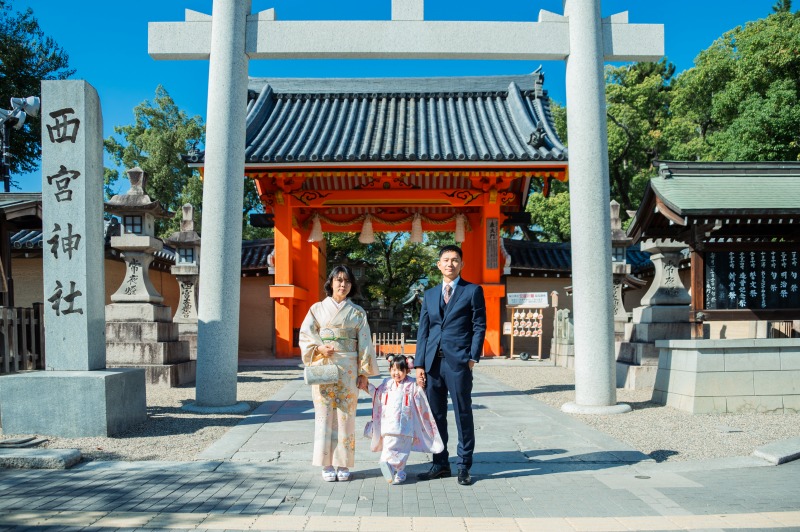 西宮神社での七五三写真12