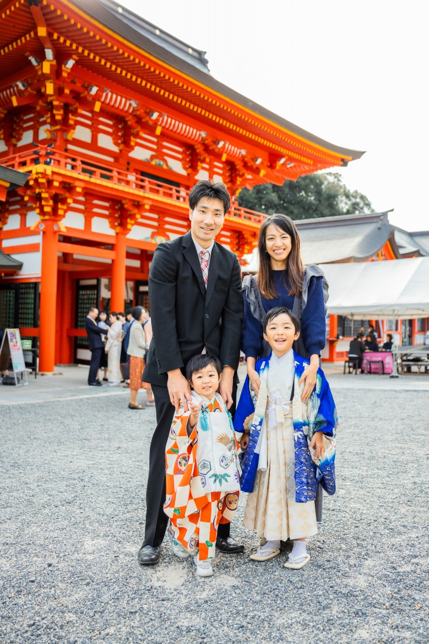 近江神宮での七五三写真04