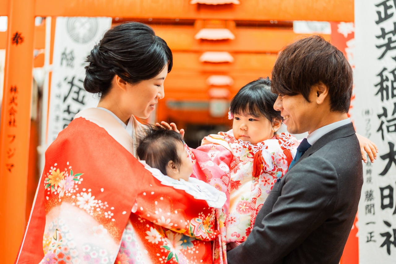 鬼子母神での七五三写真08