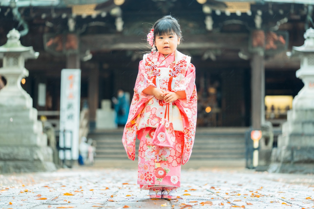 鬼子母神での七五三写真03