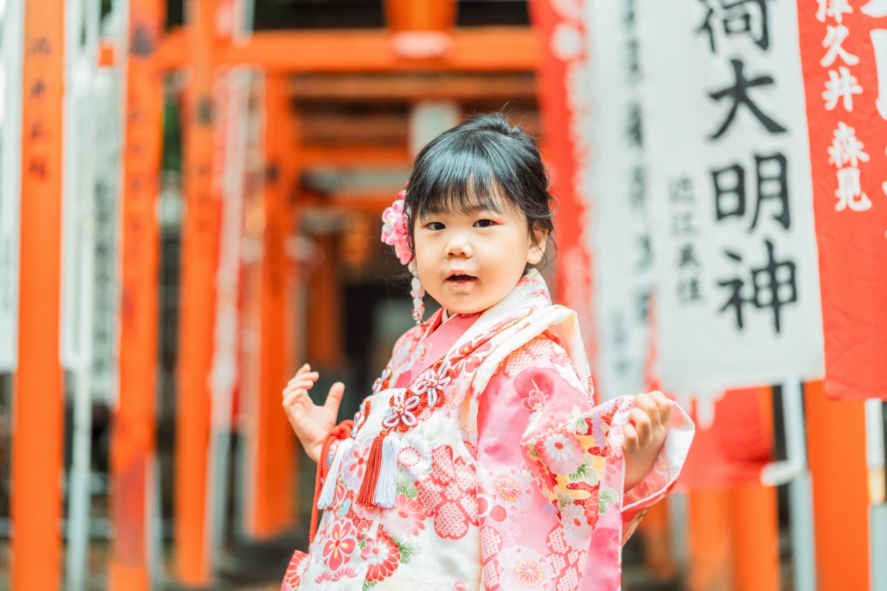 鬼子母神での七五三写真07